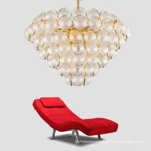 2021 round indoor luxury pendant light gold LED hanging lights home nordic modern k9 crystal chandelier